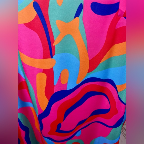 Colorful Oversized Maxi Dress Shirt - Picture 10 of 10